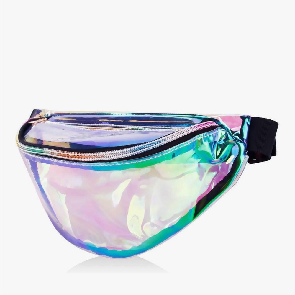 Holographic Iridescent Crossbody Fanny Pack - Multi-Color